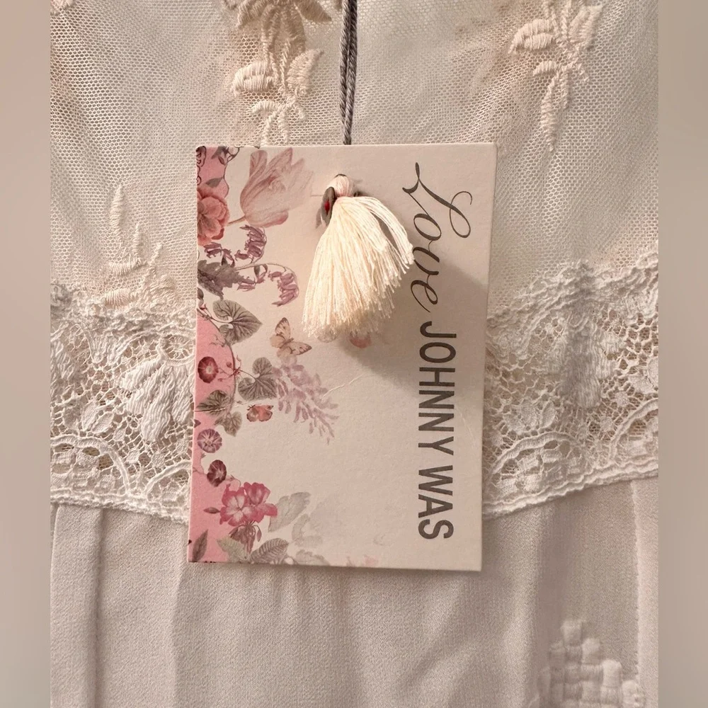 Johnny Was lace Blouse M - Picture 3 of 6